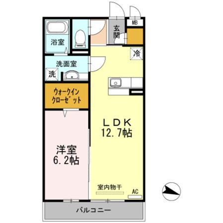 ヴェルドミールの物件間取画像